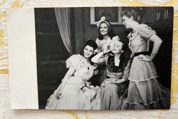 Cca. 1948 SULYOK MÁRIA SZÍNÉSZNŐ + MŰVÉSZ TÁRSAI VÍG SZÍNHÁZ FOTÓ FÉNYKÉP