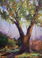 A vén diófa ,olajfestmény, 70x50 cm