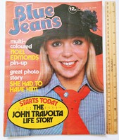 Noel Edmonds poszter | Blue Jeans magazin 1978 november 25, UK 97 | Peter Powell, Travolta, Queen