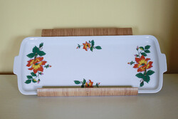 Zsolnay süteményes / szendvicses tál.