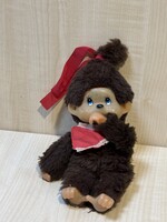 Régi plüss moncsicsi ,monchichi figura, játék