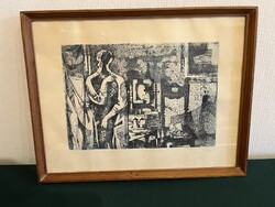 Túry Mária: enteriőr rézkarc (K0042)