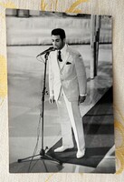 Szécsi Pál magyar énekes - előadóművész - dalszerző - dalszövegíró modell korabeli fotó lap