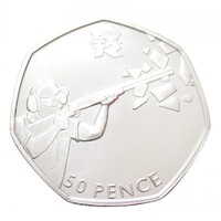 Egyesült Királyság,50 pence 2011 - London Olimpia - Lövészet aUNC+ nikkel