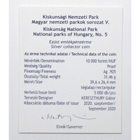 Magyarország,10000 forint 2020 PP - Kiskunsági Nemzeti Park - Certifikáció