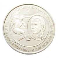 Niue,5 dollars 1988 - Franz Beckenbauer focista aUNC+ nikkel