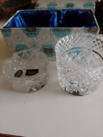 Bohémia ólomkristály  dohányzószett új eladó