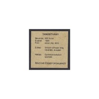 Magyarország,500 forint 1986 - Calgary téli olimpia - MÉF - Certifikáció