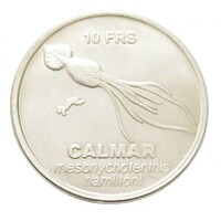 Franciaország,10 francs 2011 - Kalmár - Indiai-óceáni francia szigetek - Adélie-sziget aUNC+ nikkel
