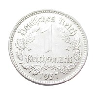 Németország,1 reichsmark 1937 A EF+ nikkel