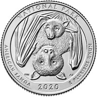 USA,quarter dollar 2020 S - National Park aUNC+ nikkel