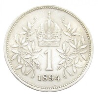 Ausztria,1 corona 1894 EF+ ezüst 5g835