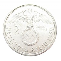 Németország,2 reichsmark 1939 A EF- ezüst 8g625