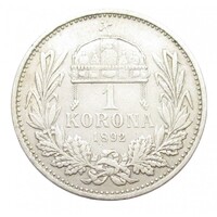 Magyarország,1 korona 1892 F ezüst 5g835