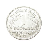 Németország,1 reichsmark 1937 D EF+ nikkel