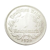 Németország,1 reichsmark 1934 F EF+ nikkel