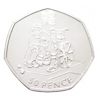 Egyesült Királyság,50 pence 2011 - London Olimpia - Boccia aUNC+ nikkel
