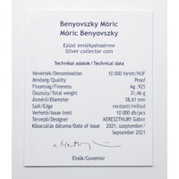 Magyarország,10000 forint 2021 PP - Benyovszky Móric - Certifikáció