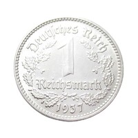 Németország,1 reichsmark 1937 D EF+ nikkel