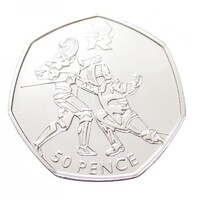 Egyesült Királyság,50 pence 2011 - London Olimpia - Vívás aUNC+ nikkel