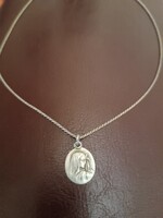 Régi Madonnás ezüst medál