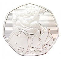 Egyesült Királyság,50 pence 2011 - London Olimpia - Kerekesszékes Rugby aUNC+ nikkel