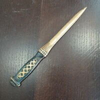 Pazar régi réz levélbontó kés (20x2,1 cm)