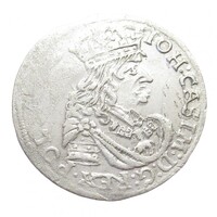 Lengyelország,II. János Kázmér 6 garas 1662 TT - Bydgoszcz EF ezüst 3.180g375