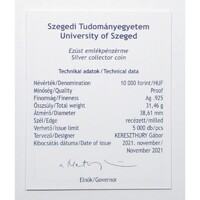 Magyarország,10000 forint 2021 PP - Szegedi Tudományegyetem - Certifikáció