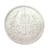 Ausztria,1 corona 1900 EF+ ezüst 5g835