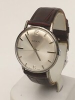 DOXA eredeti, felújított öltöny óra, svájci karóra bőr szíjjal