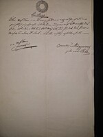 1851, Pest, irat 6 krajcáros szignettával