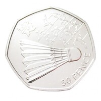 Egyesült Királyság,50 pence 2011 - London Olimpia - Tollaslabda aUNC+ nikkel
