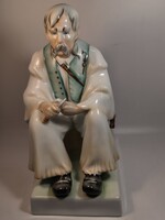 Zsolnay Szalonnázò paraszt 33cm, Hibátlan!