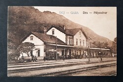 Dés Vasút Pályaudvar képeslap