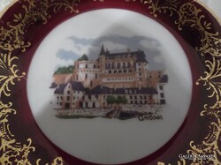 TÁNYÉR - PORCELÁN - LIMOGES - 9 cm  - ARANYOZOTT - PORCELÁN -  HIBÁTLAN