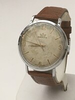 MARVIN eredeti, felújított svájci öltöny óra, karóra, bőr szíjjal