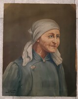 "Kassai Varga" eredeti festmény olaj vászon..postázom