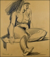 Medveczky Jenő (1902 - 1969) ÜLŐ AKT 1938