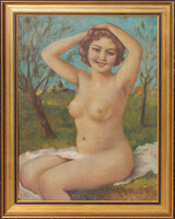 Szöllősy János: Akt a tájban