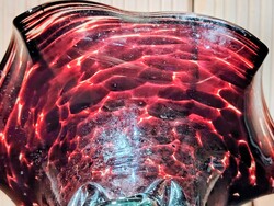 Muranói Sommerso üveg tál váza ALKUDHATÓ