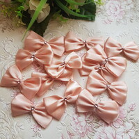 Powder-colored satin bow ornament, decoration