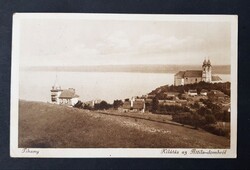 Balaton Tihany kilátás az Attila dombról képeslap
