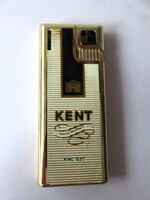 Vintage Japán AKA Kent Cigaretta Fém Házas Gázos Reklám Öngyújtó