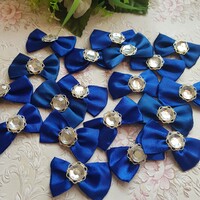 Royal blue satin bow ornament, decoration