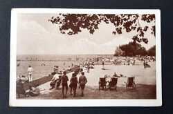 Balaton Siófok strand 1939 képeslap