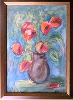 Bényi László: Virágcsendélet / Pipacsok