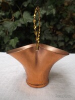 KOSÁR - RÉZ - 11 x 9 cm - HIBÁTLAN