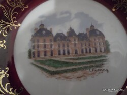 PORCELÁN - TÁNYÉR - LIMOGES - 9 cm  - ARANYOZOTT - PORCELÁN -  HIBÁTLAN