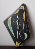 ART DECO, RETRO, RUSCHA, NŐI ALAKOS KERÁMIA FALIDÍSZ, FALIKÉP
